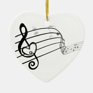 Love of Music Ceramic Tree Decoration