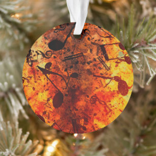 Love Of Music - Musical Notes  Ceramic Ornament