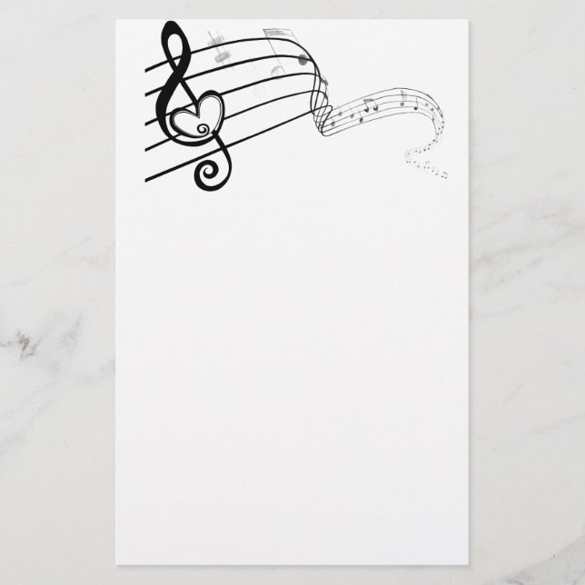 Love of Music Stationery (Front)