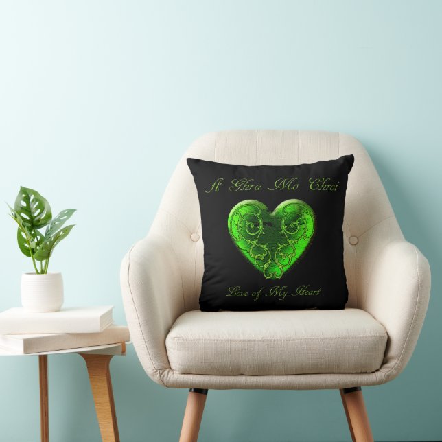 Love of My Heart Throw Pillow (Chair)