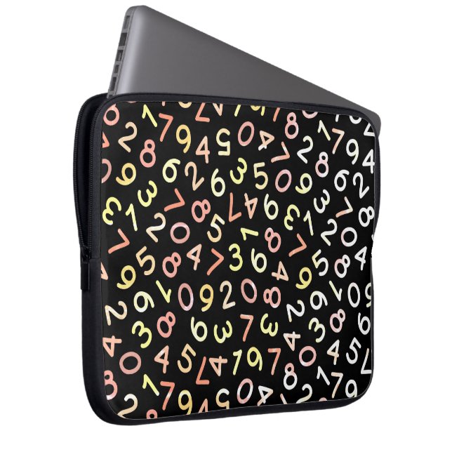 LOVE OF NUMBERS LAPTOP SLEEVE (Front Right)