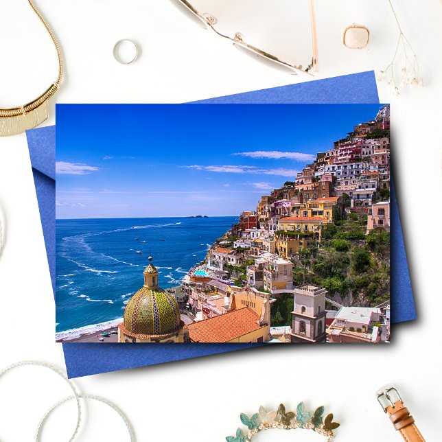 Love Of Positano Italy Postcard (Charming Positano card perfect for heartfelt, personalized messages and greetings.)