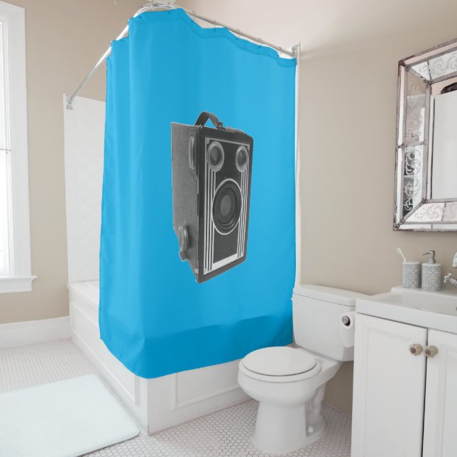Love Old Antique Camera Shower Curtain (In Situ)