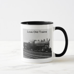 Love Old Trains Vintage Steam Engine Train Mug