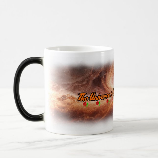 Love on a Ceramic Magic Mug (Left)