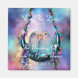 Love On A MoonSwing Save-The-Date Wedding Magnet