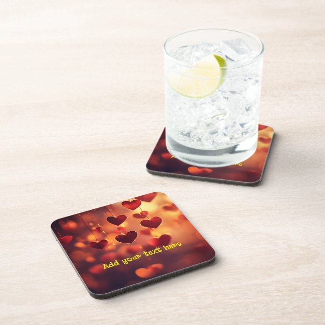"Love on Every Table" – Customisable Coaster Set (Right Side)