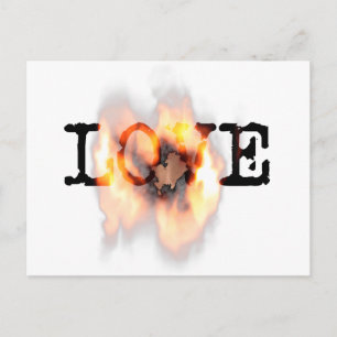 LOVE on FIRE Postcard
