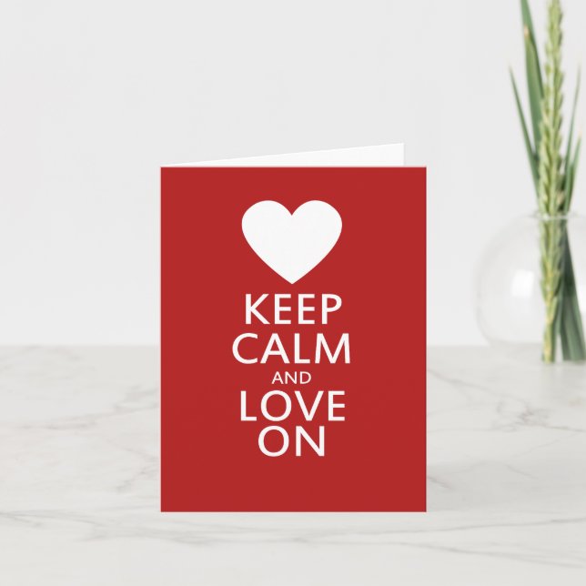 Love on for Valentines day Holiday Card (Front)