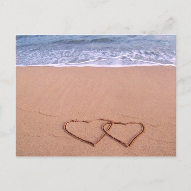 Love on the beach postcard (Front)