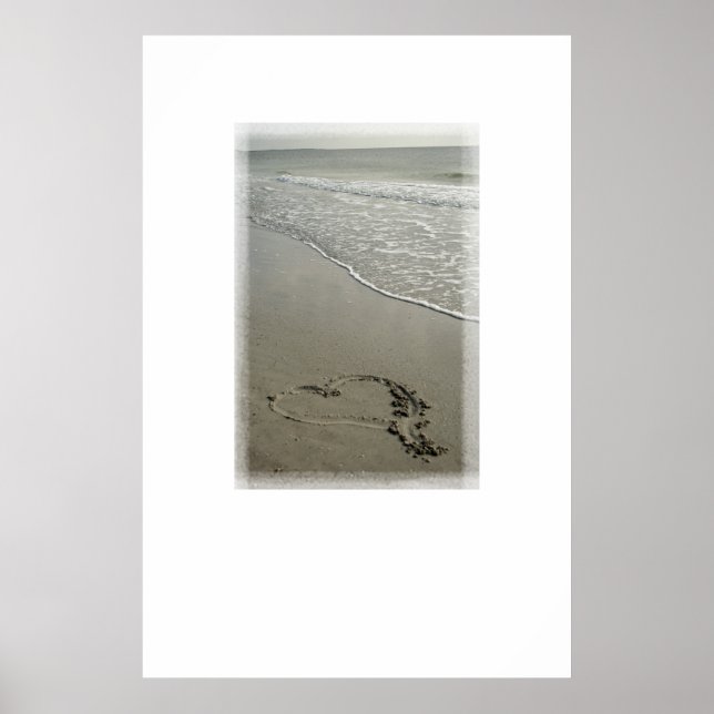 Love on the Beach Poster Print [with White Space] (Front)