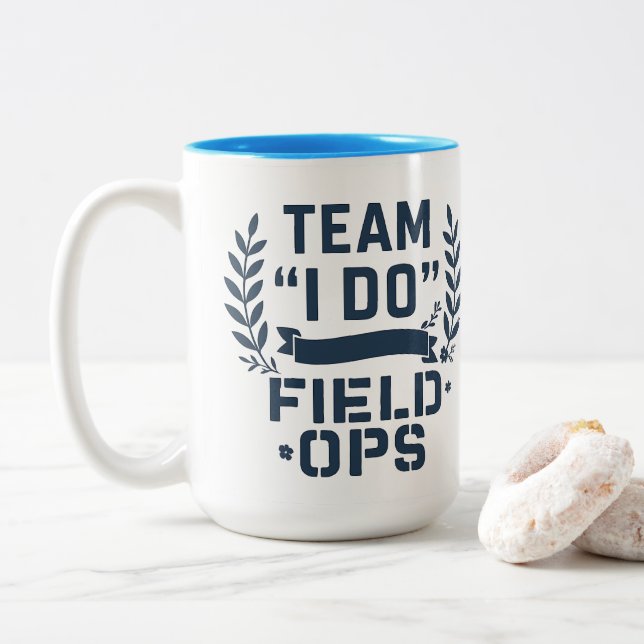 Love On The Itinerary | Halloween Gifts Two-Tone Coffee Mug (With Donut)