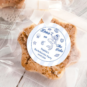 Love On The Lake Bachelorette Party  Classic Round Sticker