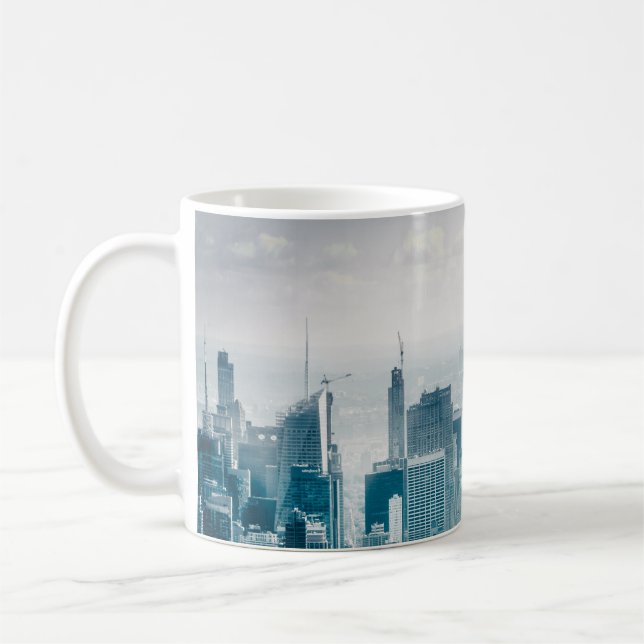 Love on the New York Skyline Coffee Mug (Left)