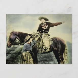 Love on the Range Vintage Wild West Postcard