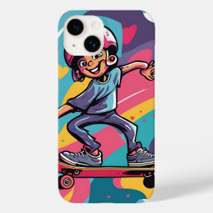 Love on Wheels – Cool Skateboarding Heart Design   Case-Mate iPhone 14 Case