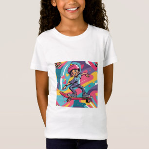 Love on Wheels – Cool Skateboarding Heart Design T-Shirt