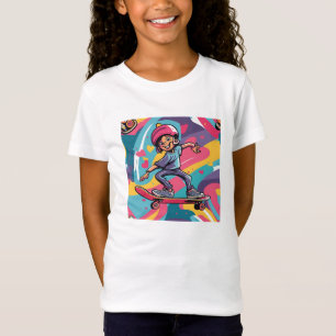Love on Wheels – Cool Skateboarding Heart Design T-Shirt