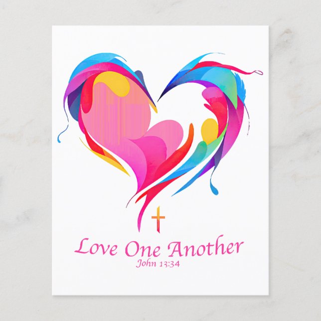 Love One Another Bible Verse John 1334  (Front)