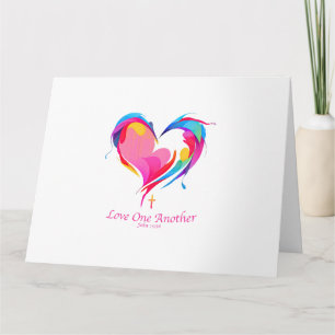Love One Another Bible Verse John 1334 Card