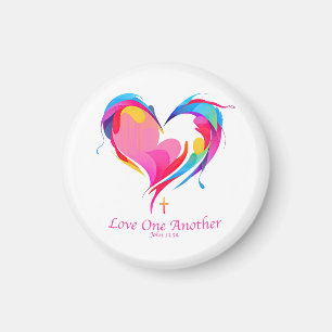 Love One Another Bible Verse John 1334  Magnet