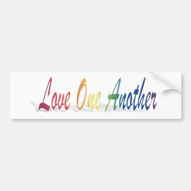 Love One Another Bumper Sticker (Front)