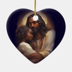 Love one another ceramic tree decoration