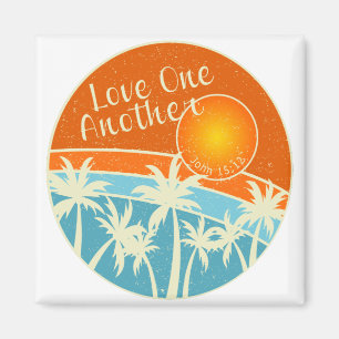 Love One Another Christian Design Magnet
