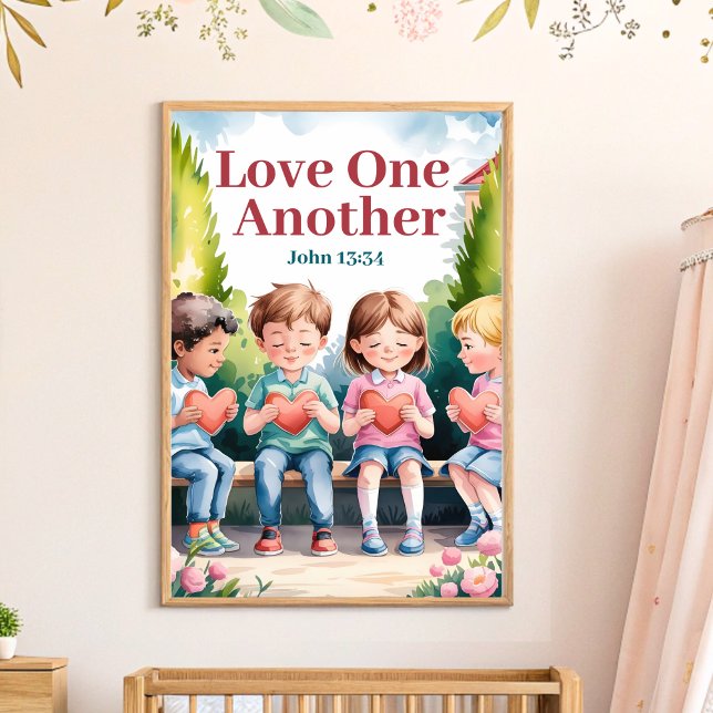 Love one another Christian Nursery Wall Art (Creator Uploaded)