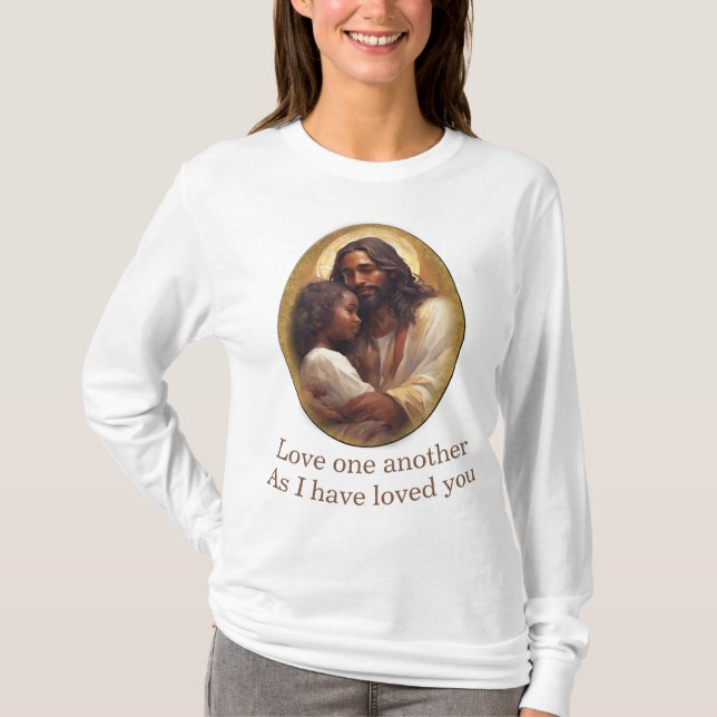 Love one another Christian T-Shirt (Front)