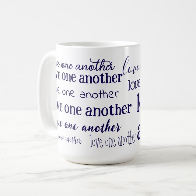 Love one another  coffee mug (Front Left)