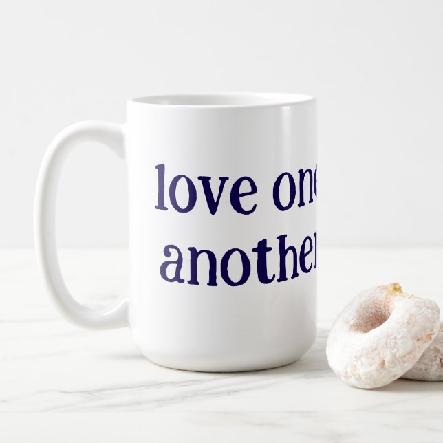 Love one another  coffee mug (With Donut)