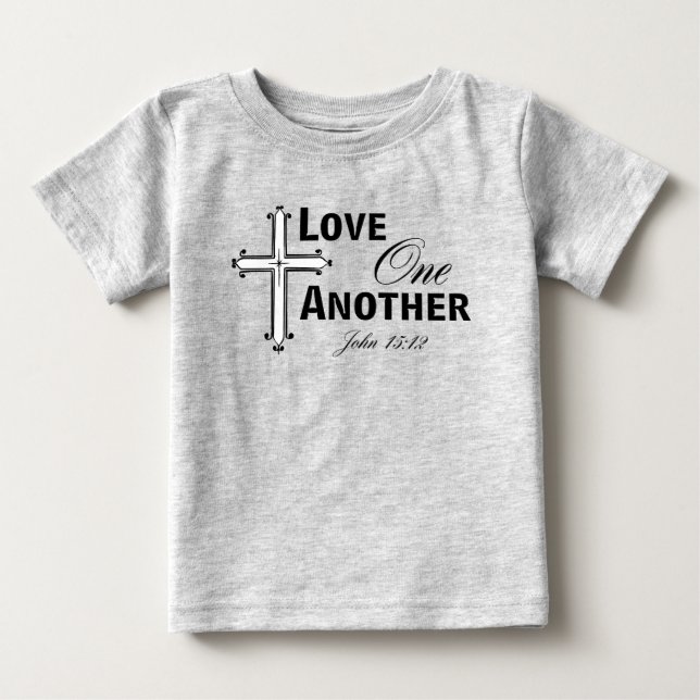 Love One Another Cross Toddler Tee (Front)