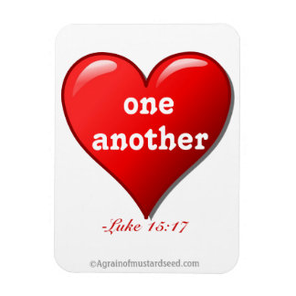 LOVE one another HEART Magnet