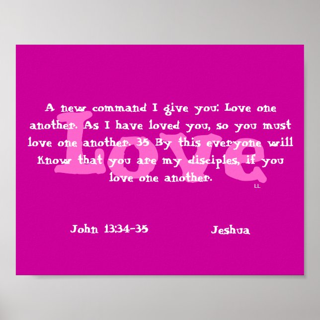 love one another poster (Front)