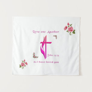 Love one another tapestry