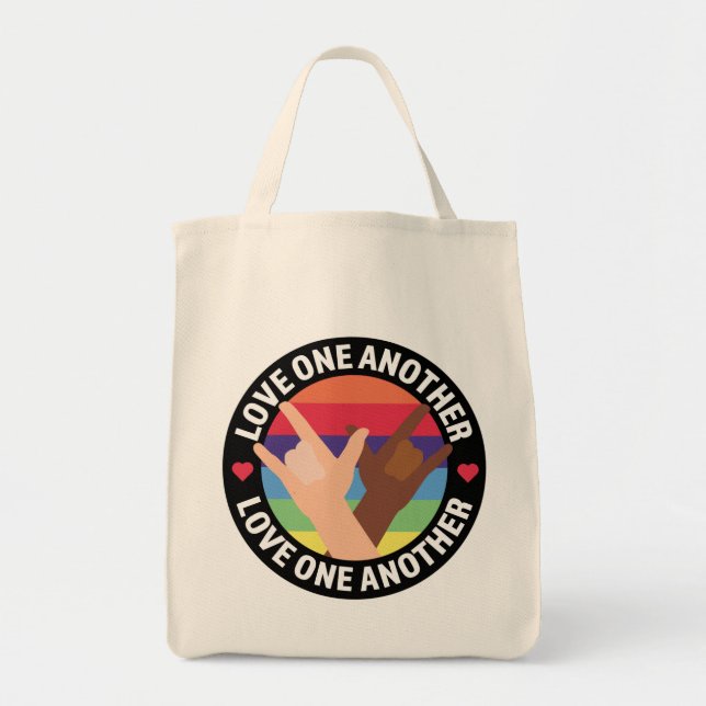 Love One Another Tote Bag (Front)