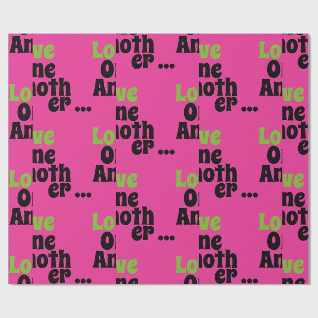 Love One Another Wrapping Paper (Flat)