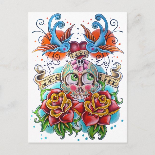 Love One Life Postcard (Front)