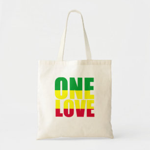 Love One Rasta Reggae Hipster Jamaica Vacation Tote Bag