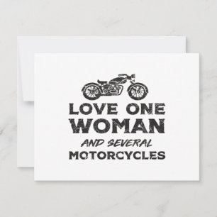 Love One Woman And Several Motorcycles Essential Holiday Card