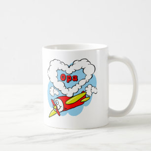 Love Opa Kids Aeroplane Coffee Mug