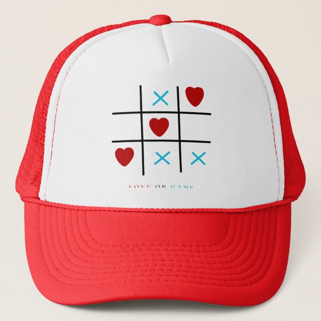 love or game trucker hat (Front)