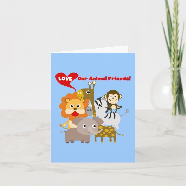 Love Our Animal Friends Card (Front)