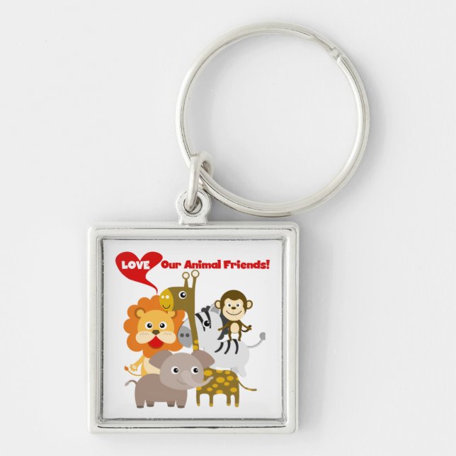 Love Our Animal Friends Key Ring (Front)