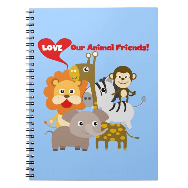 Love Our Animal Friends Notebook (Front)