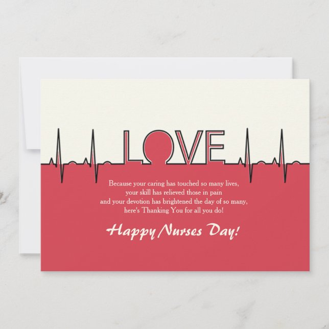 Love Our Nursing Staff Nurses Day Card (Front)