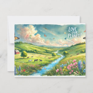 Love Our Planet! Postcard