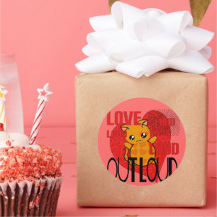 Love Out Loud Classic Round Sticker