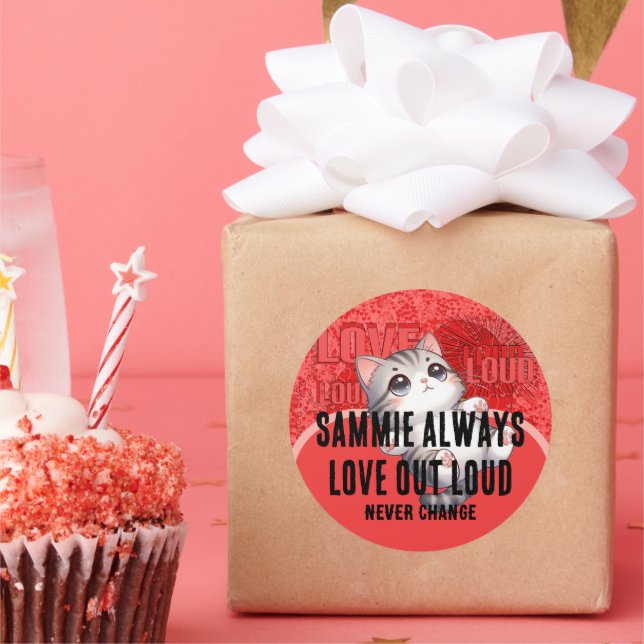 Love Out Loud - Even More Hearts - Classic Round Sticker (Party)